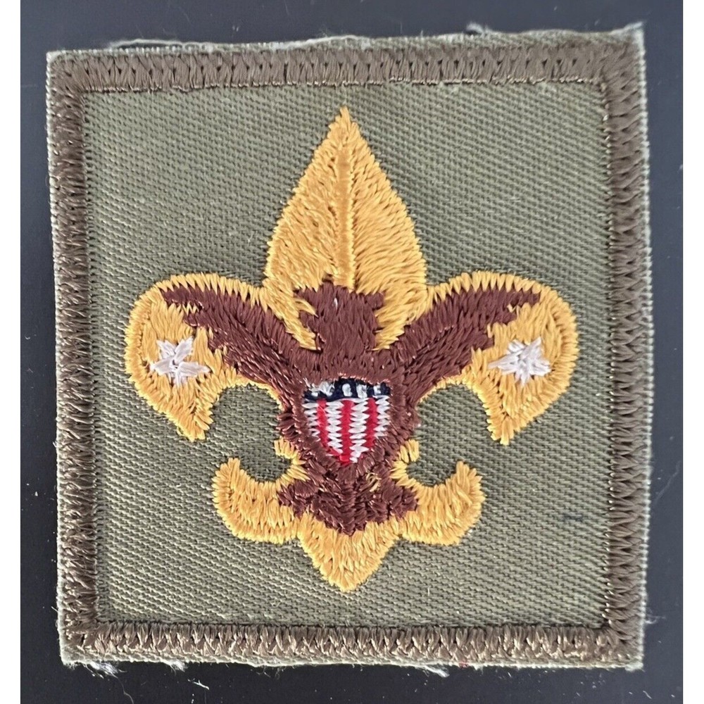 Vintage Tenderfoot Rank Uniform Patch Badge Glue Back 1960's